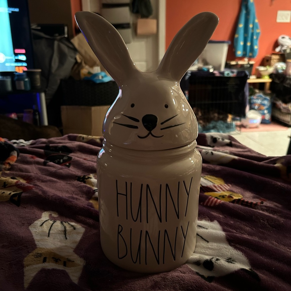 NEW Hunny Bunny Ceramic Jar